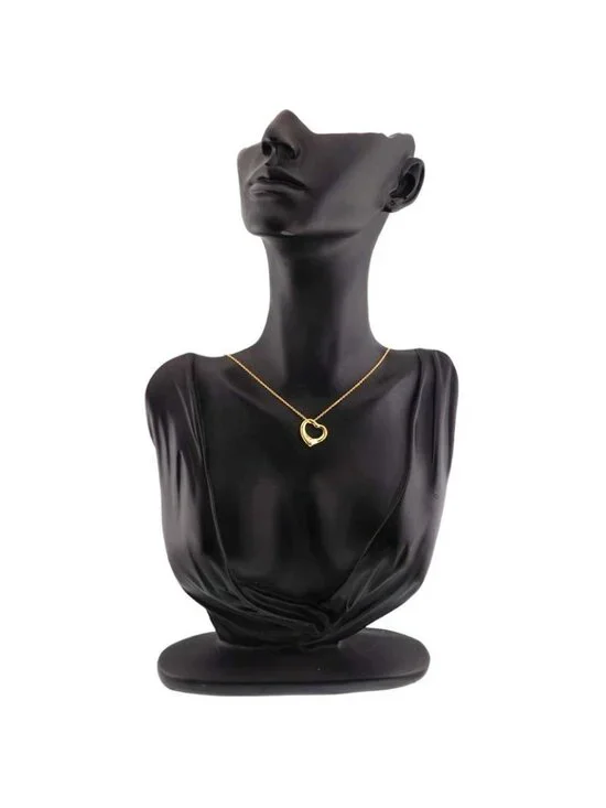 Tiffany & Co Open Heart Width 15.7 mm Necklace 40 cm 18k YG Yellow Gold - Picture 8 of 8